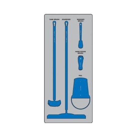Accuform WET ZONE STOREBOARDS PSB111GTBU PSB111GTBU